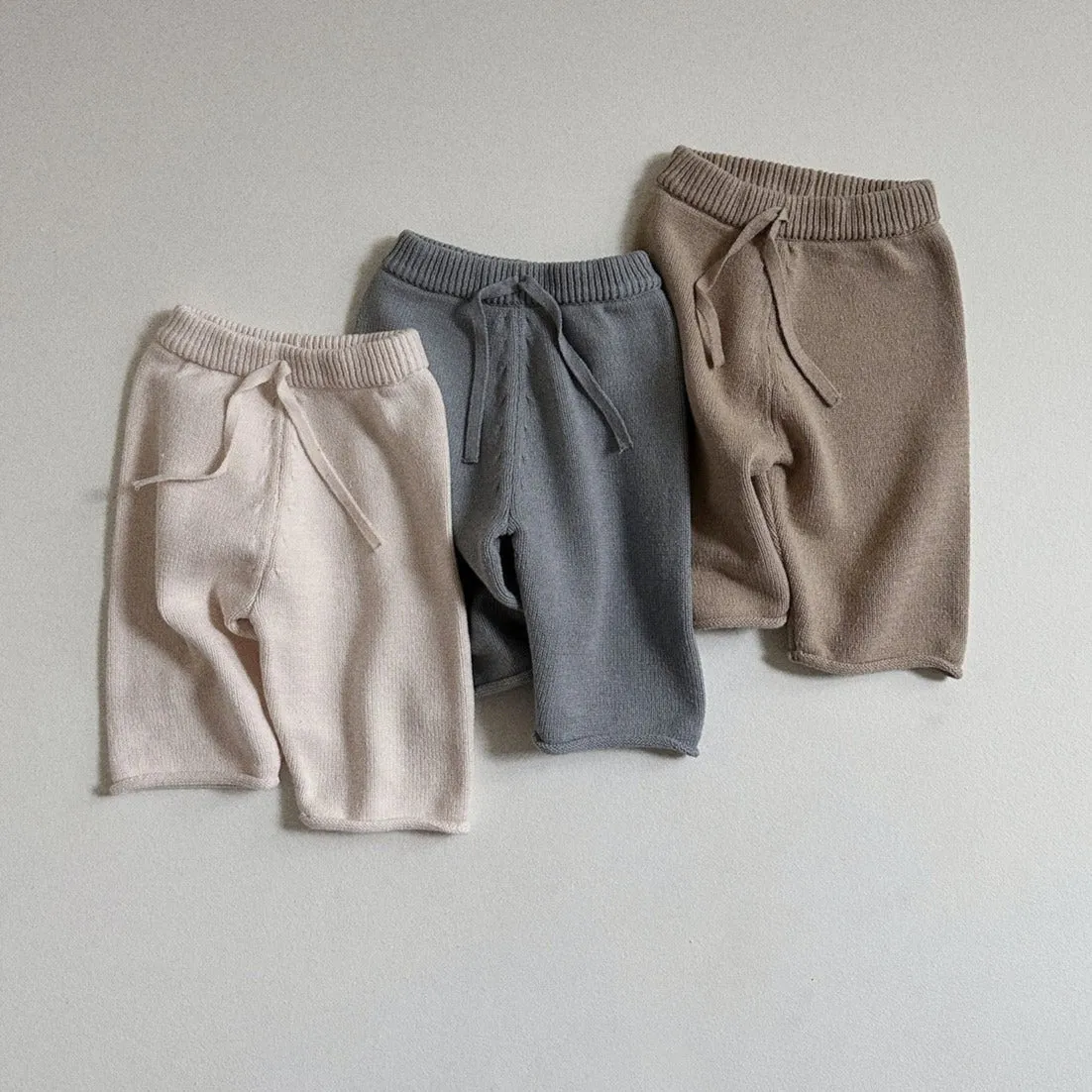 PRE-ORDER MINIROBE FINE KNIT TROUSERS