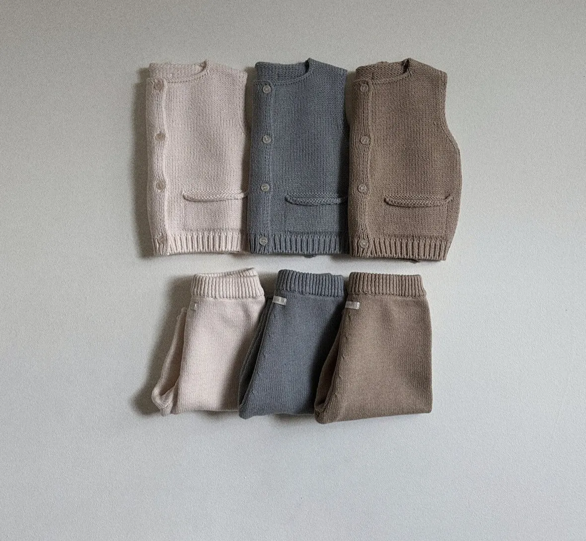 PRE-ORDER MINIROBE FINE KNIT TROUSERS