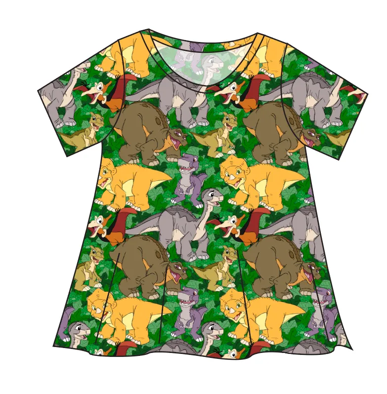 Prehistoric Pals Ladies' Swing Tee