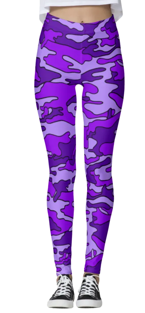 Purple Camo Leggings