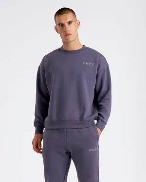 PWCT Club Men's Box Fit Crew Greystone Blue