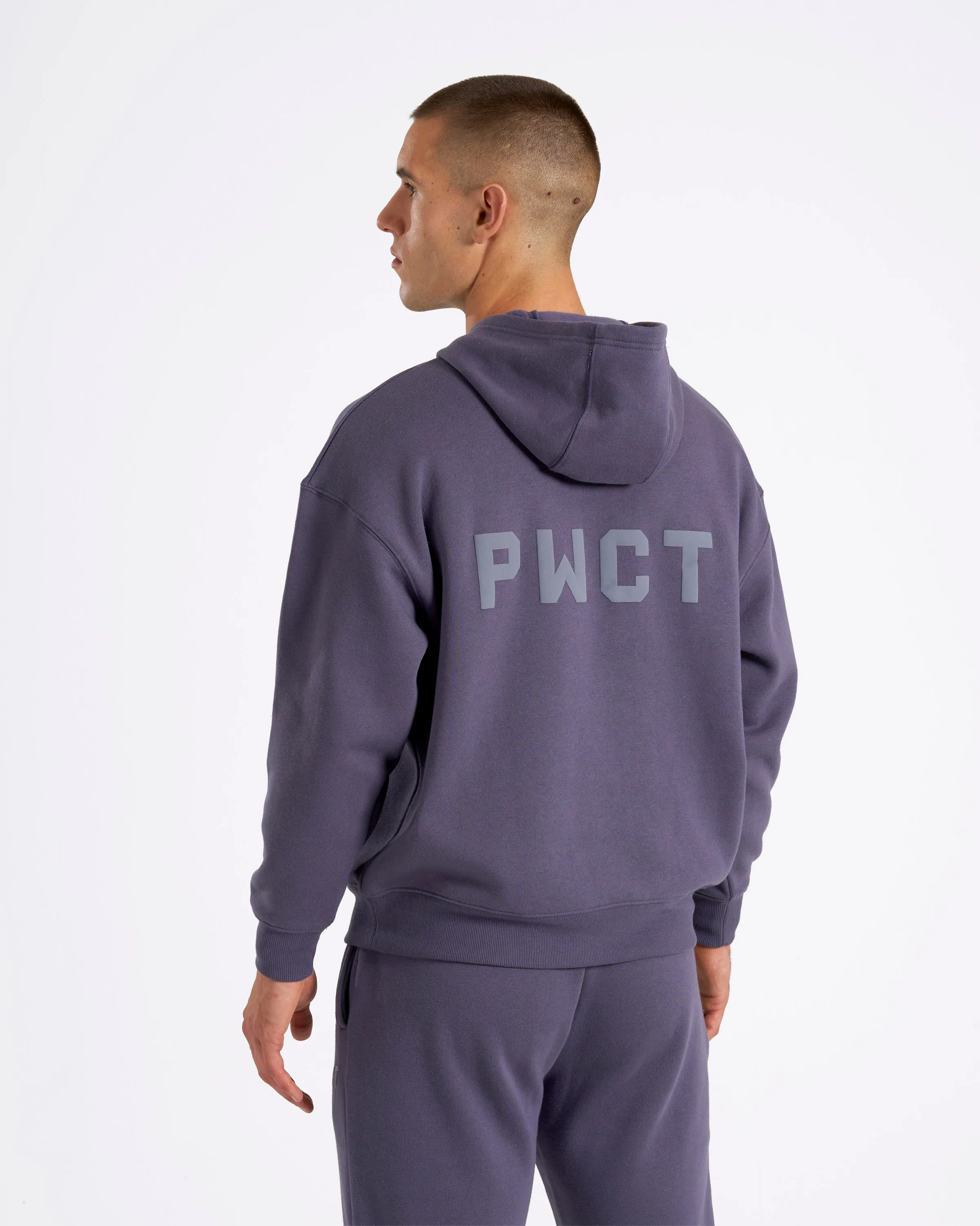 PWCT Club Men's Box Fit Hoodie Greystone Blue