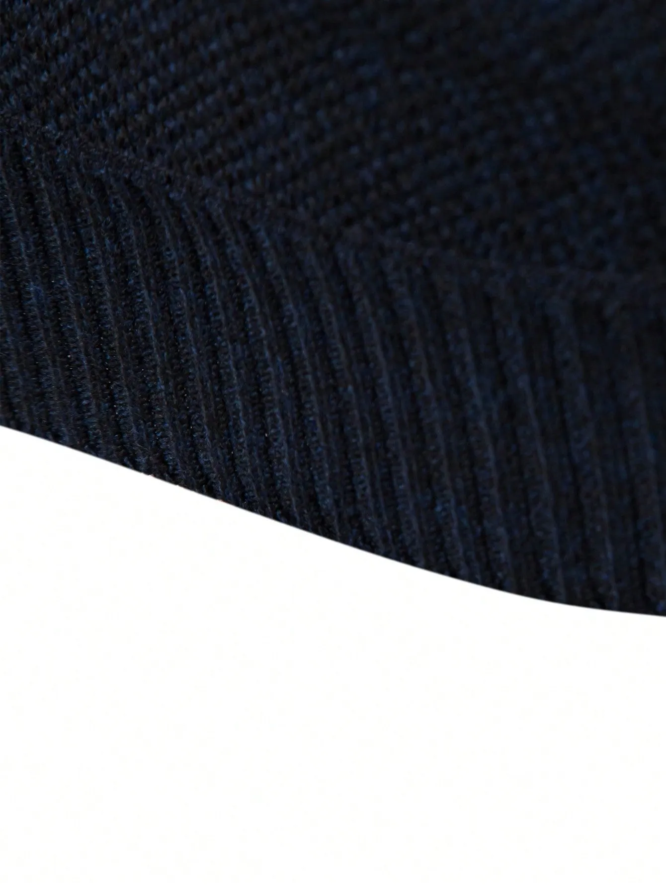 QA Homme Men Color Block Quarter Zip Thermal Lined Sweater