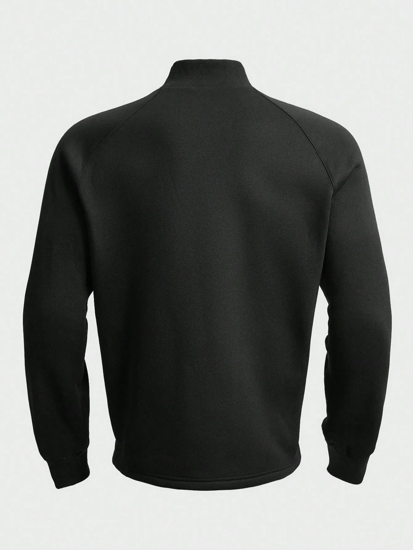 QA Homme Men Half Zip Raglan Sleeve Sweatshirt