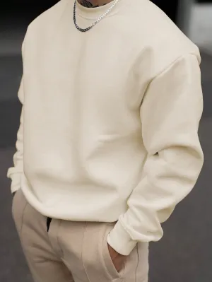 QA Men's Solid Color Sweatshirt