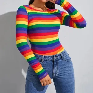 Rebel Rainbow Long Sleeve T shirt