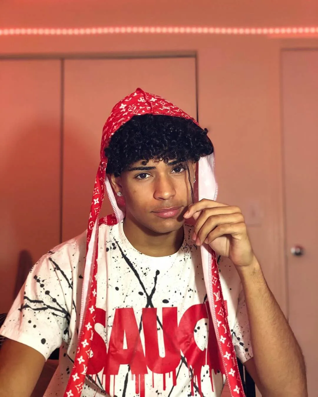 Red Sauce | White/Black Splash Tee
