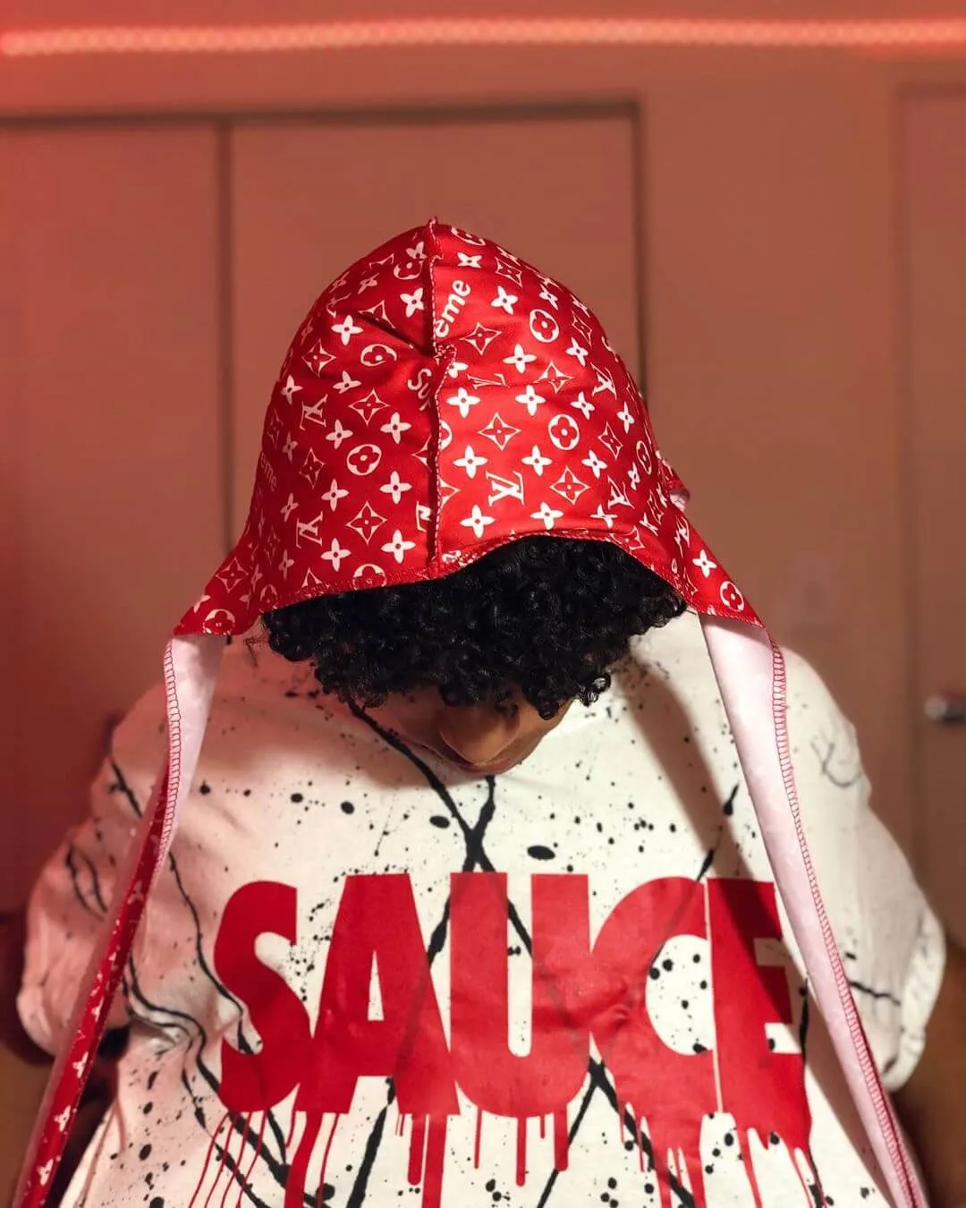 Red Sauce | White/Black Splash Tee