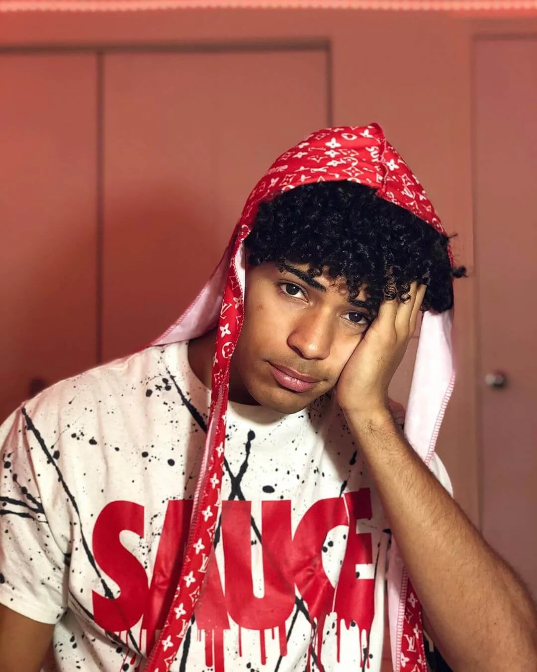 Red Sauce | White/Black Splash Tee