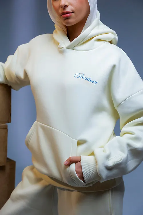 Resilience Beige Hoodie