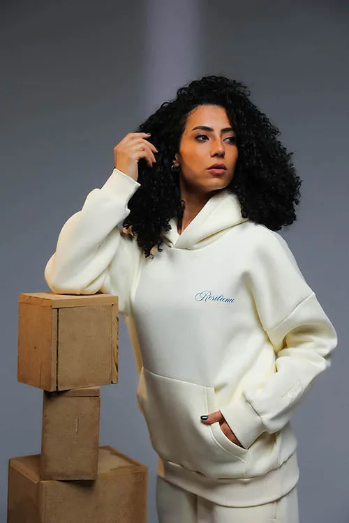 Resilience Beige Hoodie
