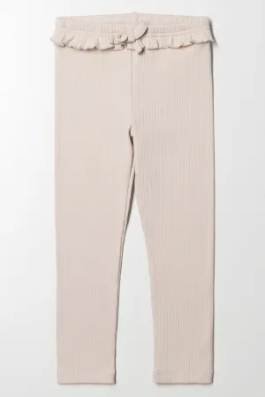 Rib Leggings Natural