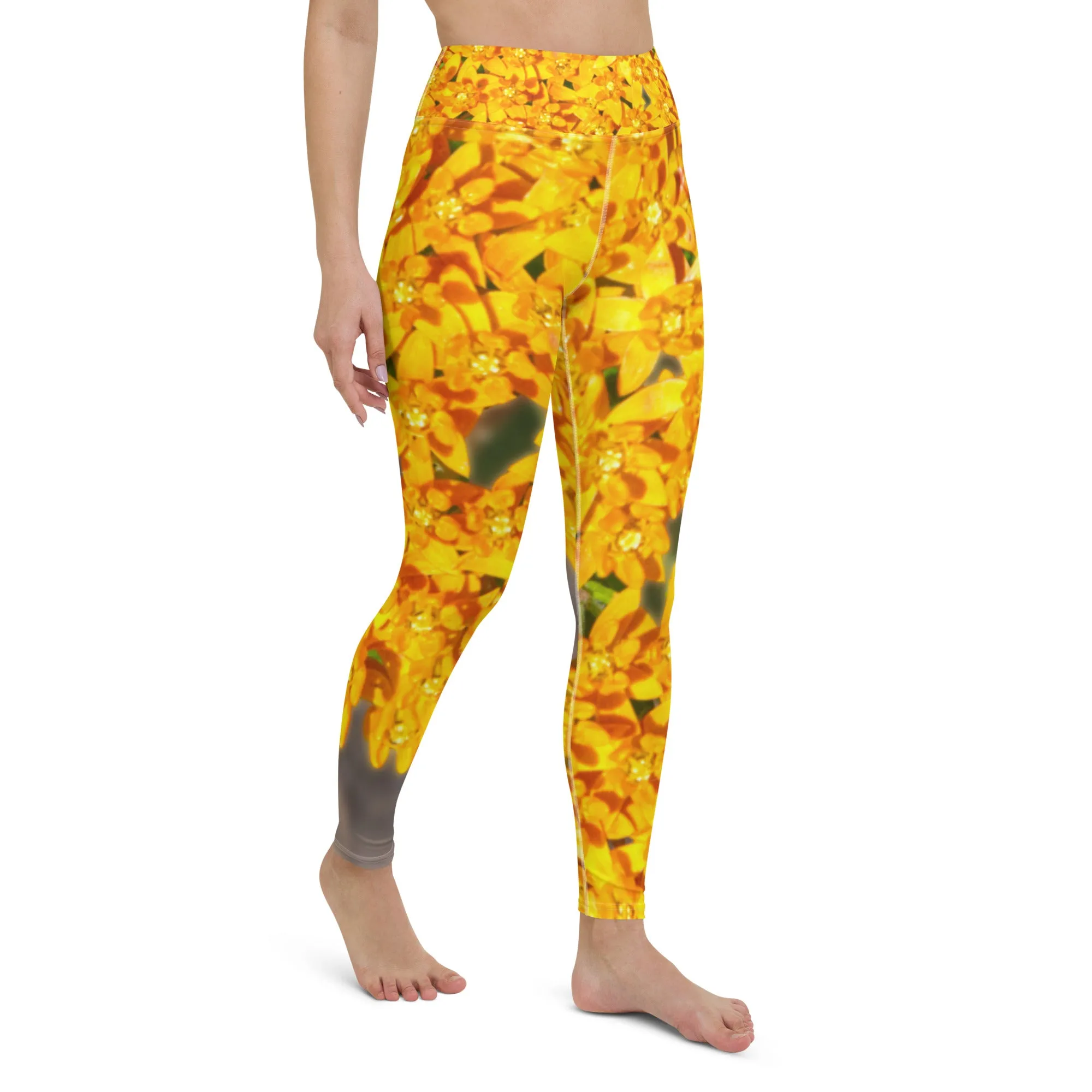 Saffron Star Yoga Leggings