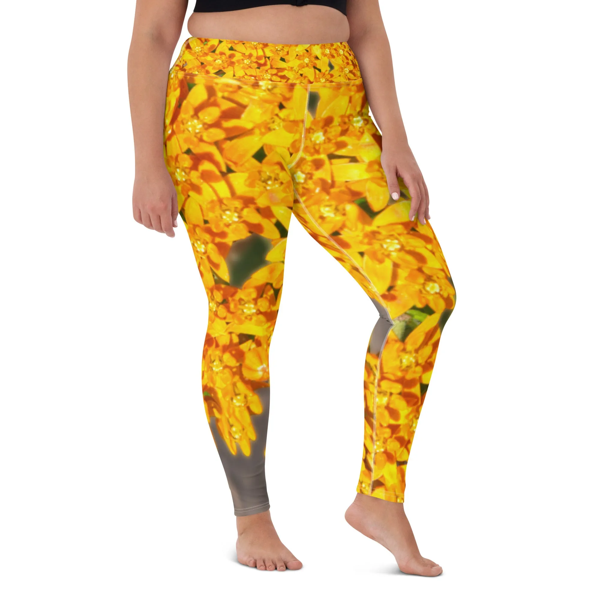 Saffron Star Yoga Leggings