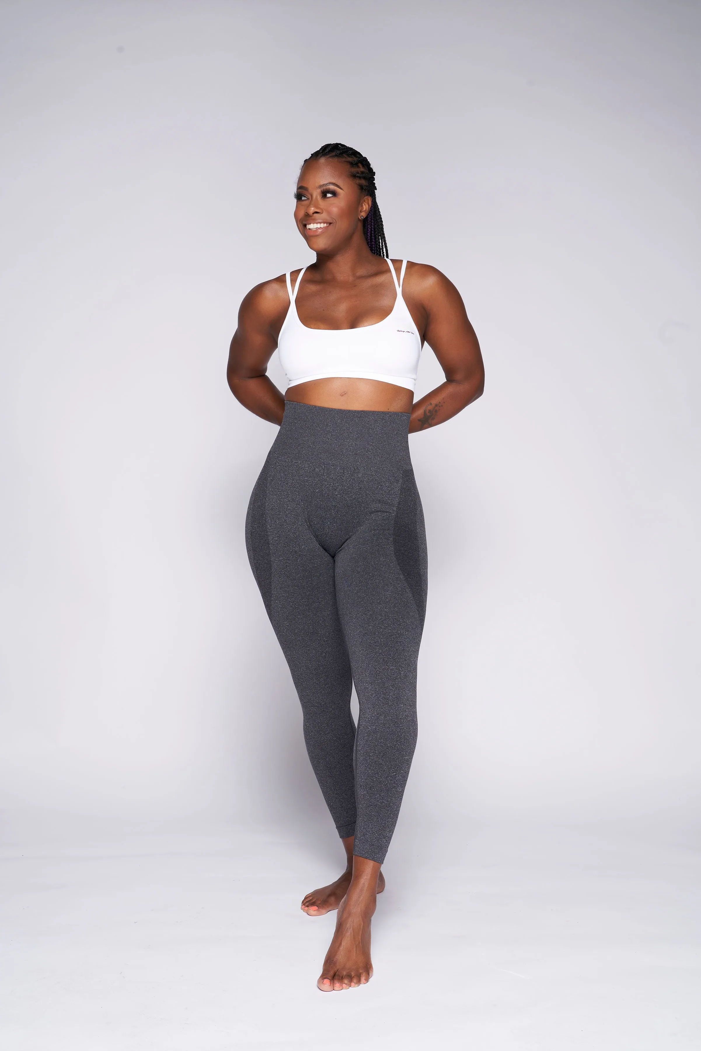 Seamless Contour Leggings - Gray