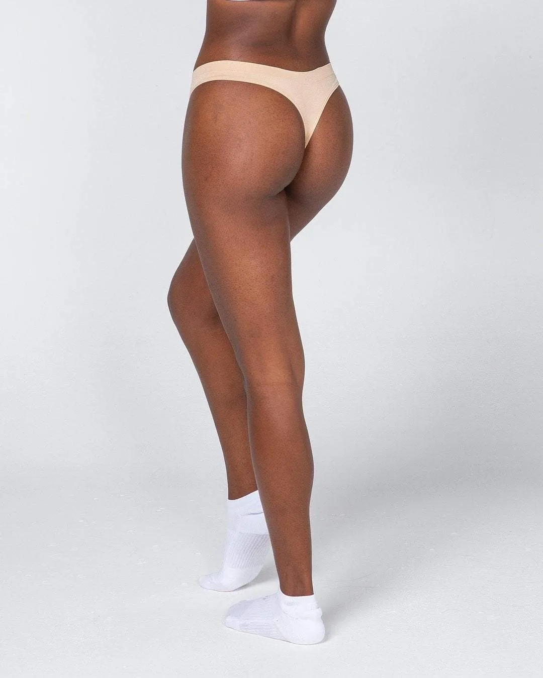 Seamless G String - 3 Pack (Black, White, Sand)