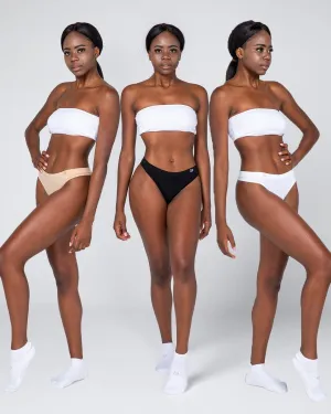 Seamless G String - 3 Pack (Black, White, Sand)