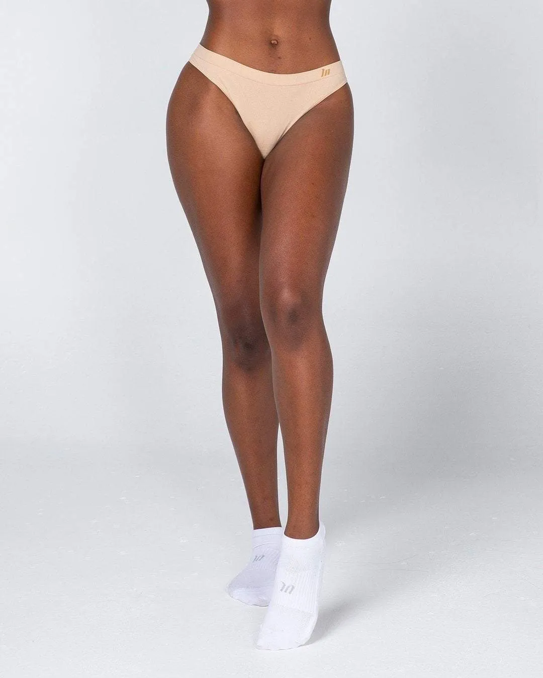 Seamless G String - 3 Pack (Black, White, Sand)