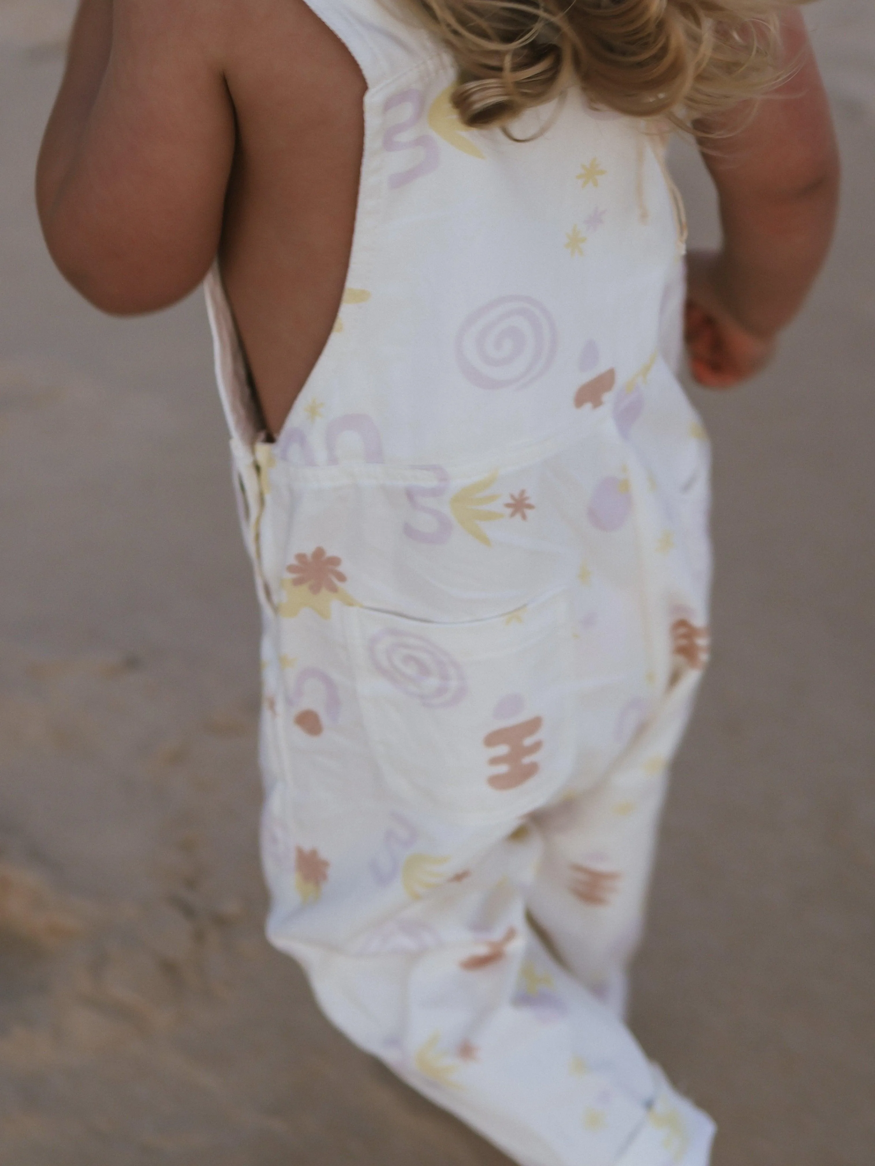 Seaside Spring Overalls | Coral