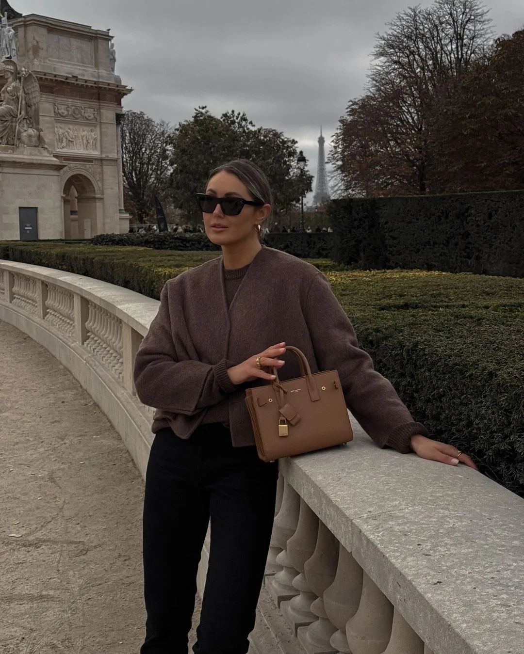 SIENNA COAT WITH SCARF BROWN