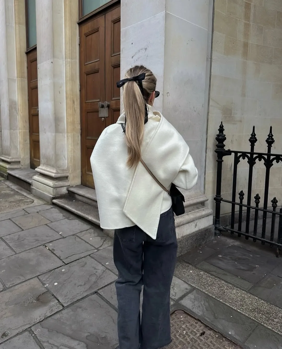 SIENNA COAT WITH SCARF CREAM