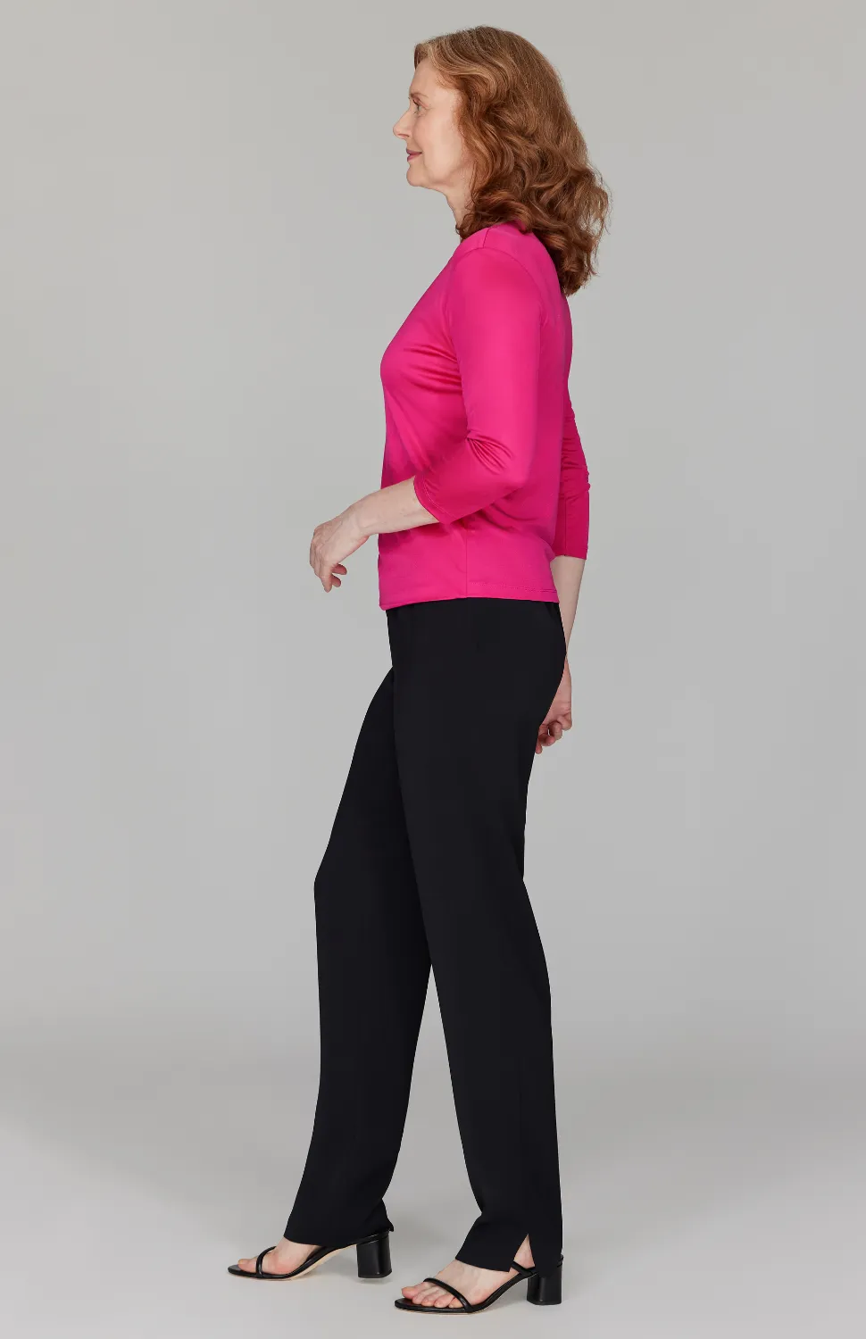 Silk Knit Tee - Pink