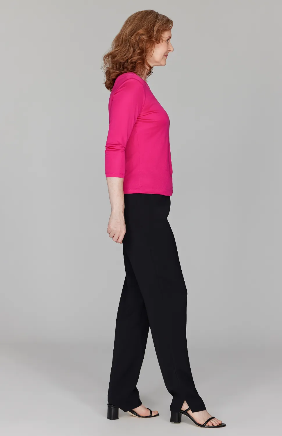 Silk Knit Tee - Pink