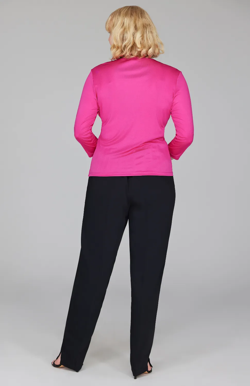 Silk Knit Tee - Pink