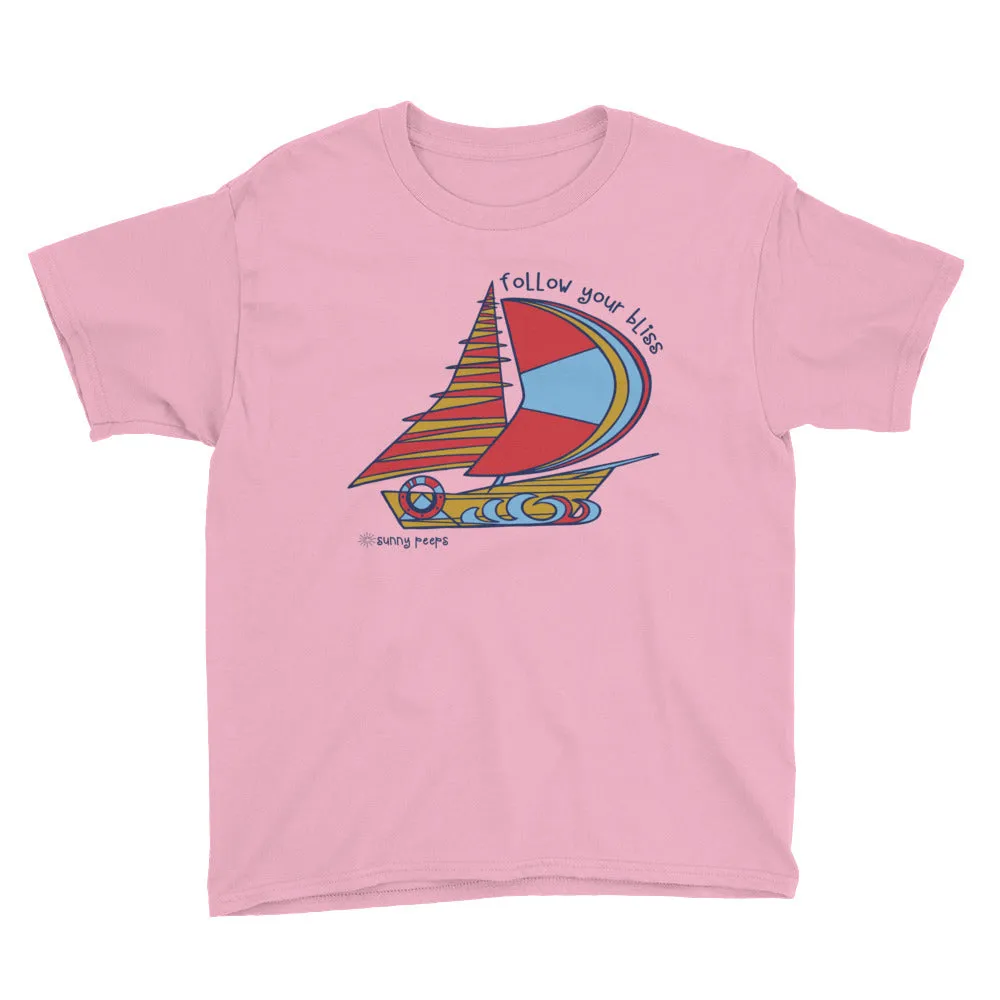 Simple Sailboat - Short-Sleeve Youth T-Shirt