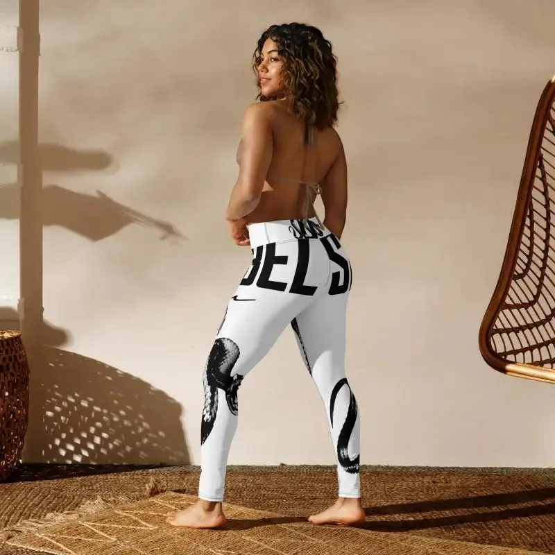 Sleek Design Snake Yoga Leggings with 4-Way Stretch
