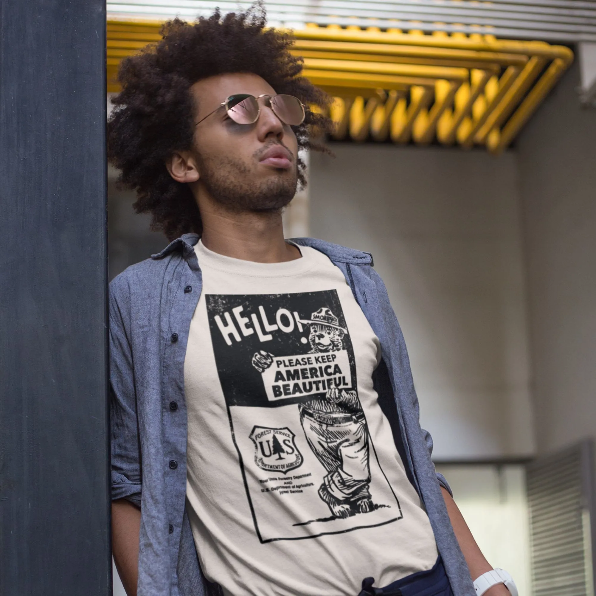 Smokey Bear "Please Keep America Beautiful" Men's Tee