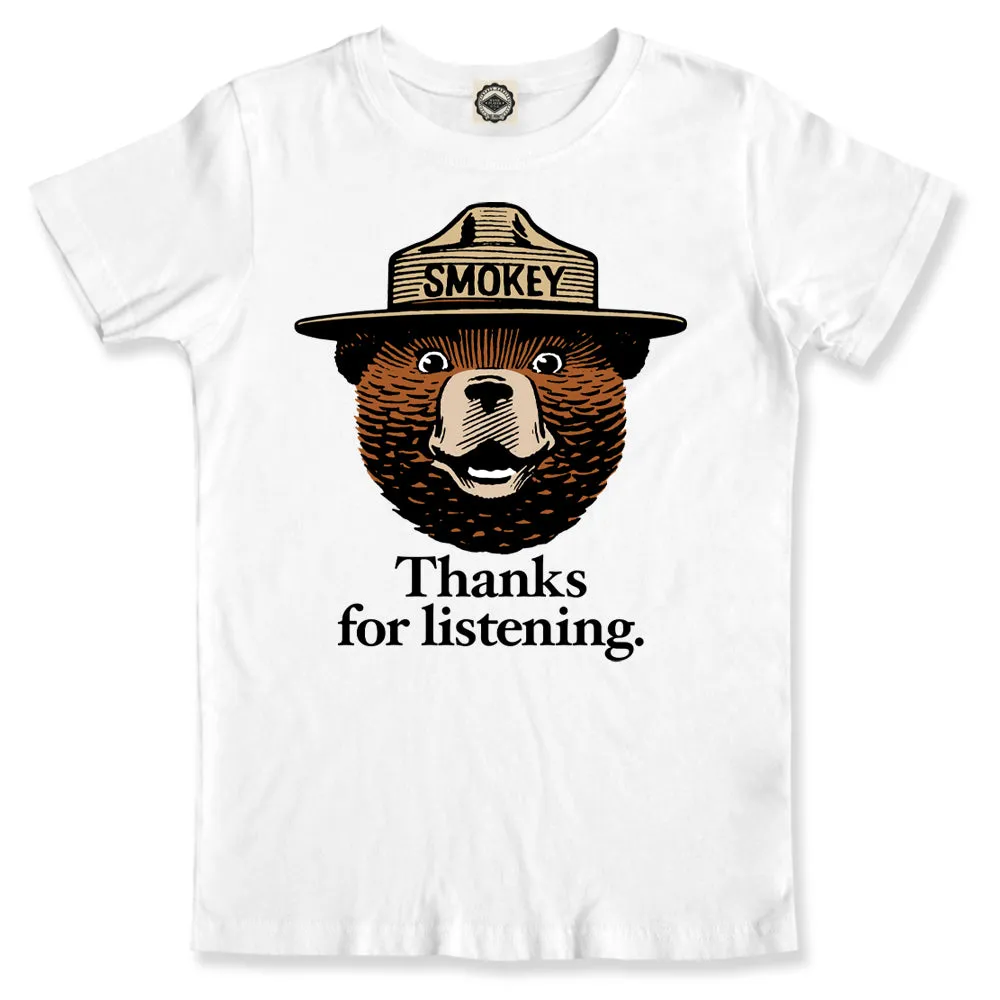 Smokey Bear "Thanks For Listening" Toddler Tee