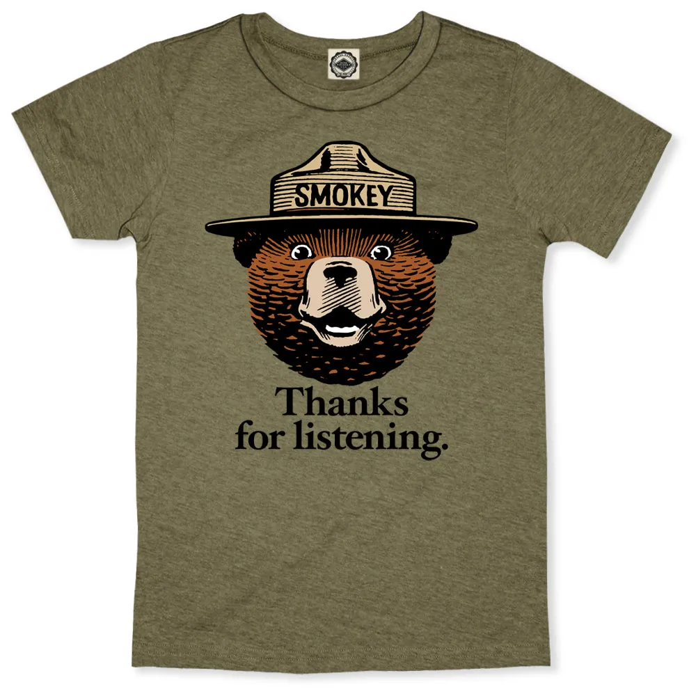 Smokey Bear "Thanks For Listening" Toddler Tee