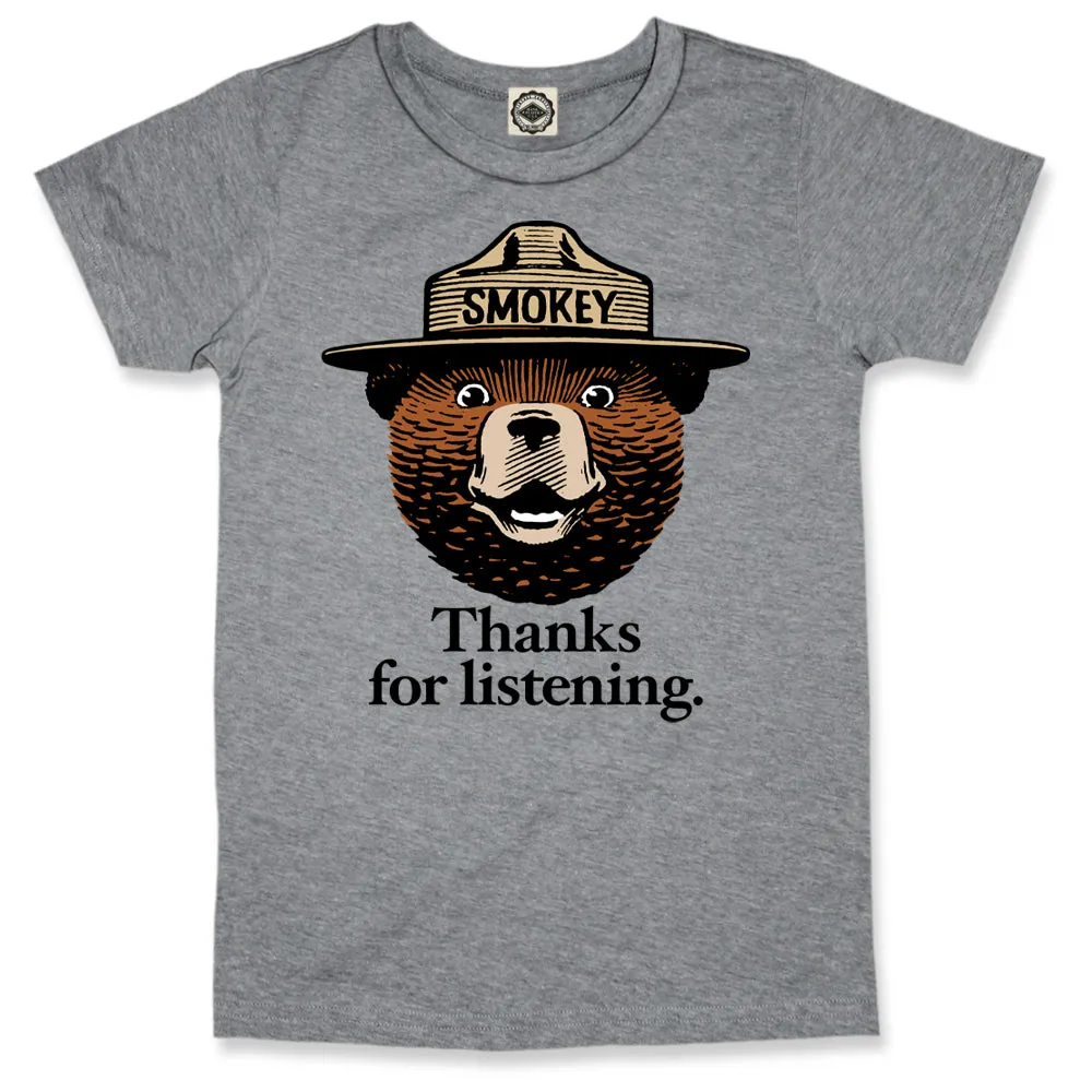 Smokey Bear "Thanks For Listening" Toddler Tee