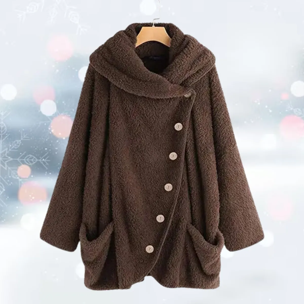 Sofia – Cozy Fluffy Shaggy Jacket for Women