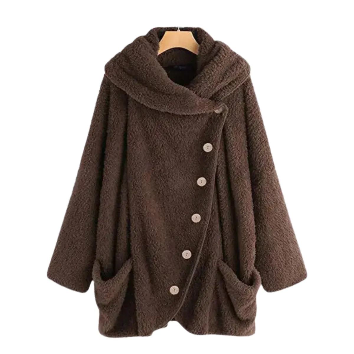 Sofia – Cozy Fluffy Shaggy Jacket for Women