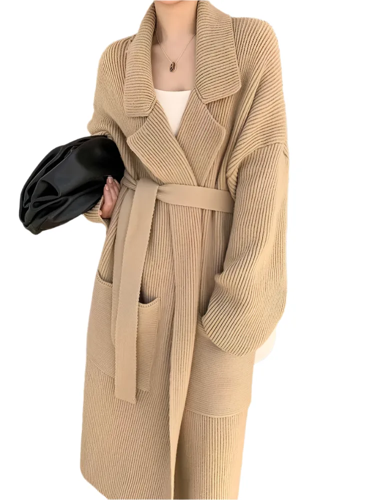 Sofia – Elegant Long Women's Coat for Every Occasion