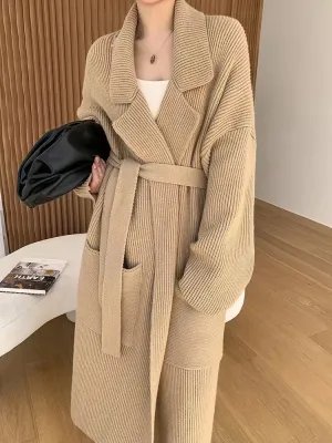 Sofia – Elegant Long Women's Coat for Every Occasion