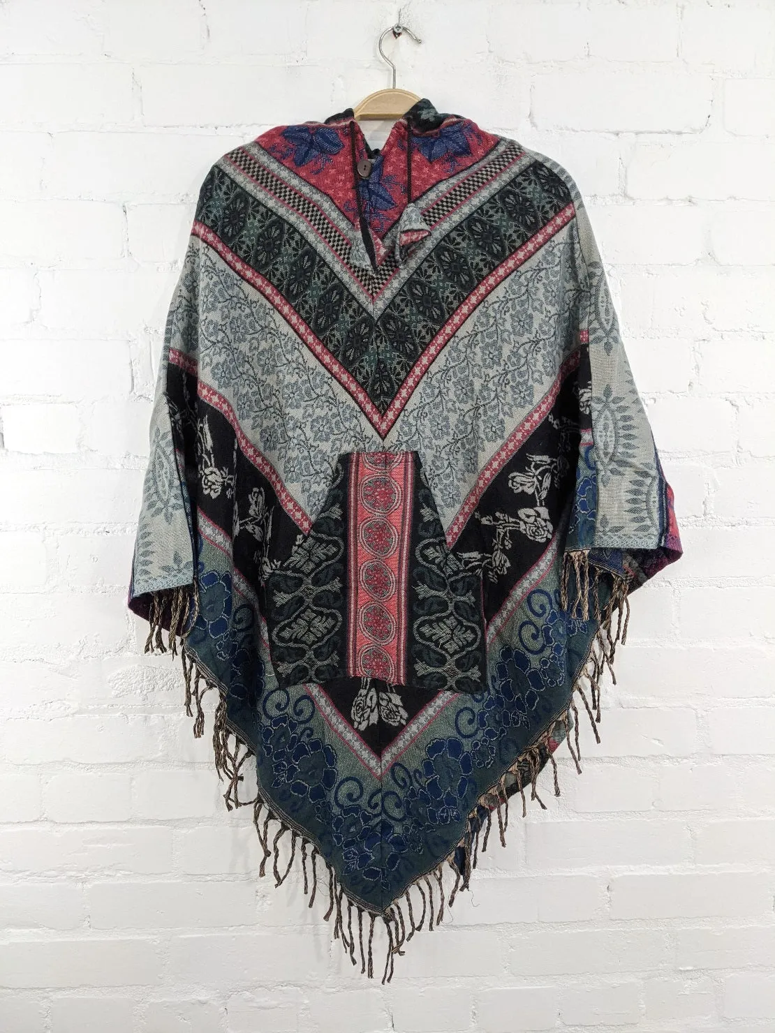 Soft Blanket Poncho Assorted