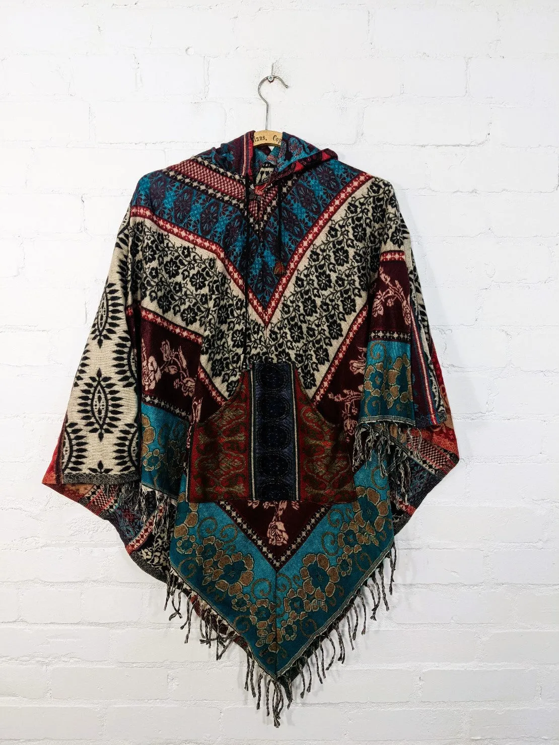 Soft Blanket Poncho Assorted