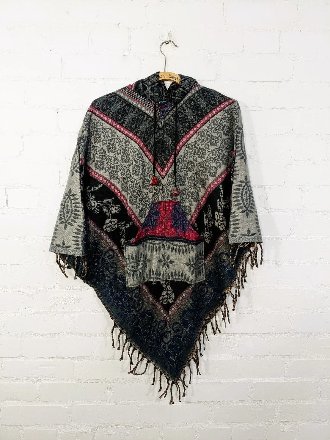 Soft Blanket Poncho Assorted