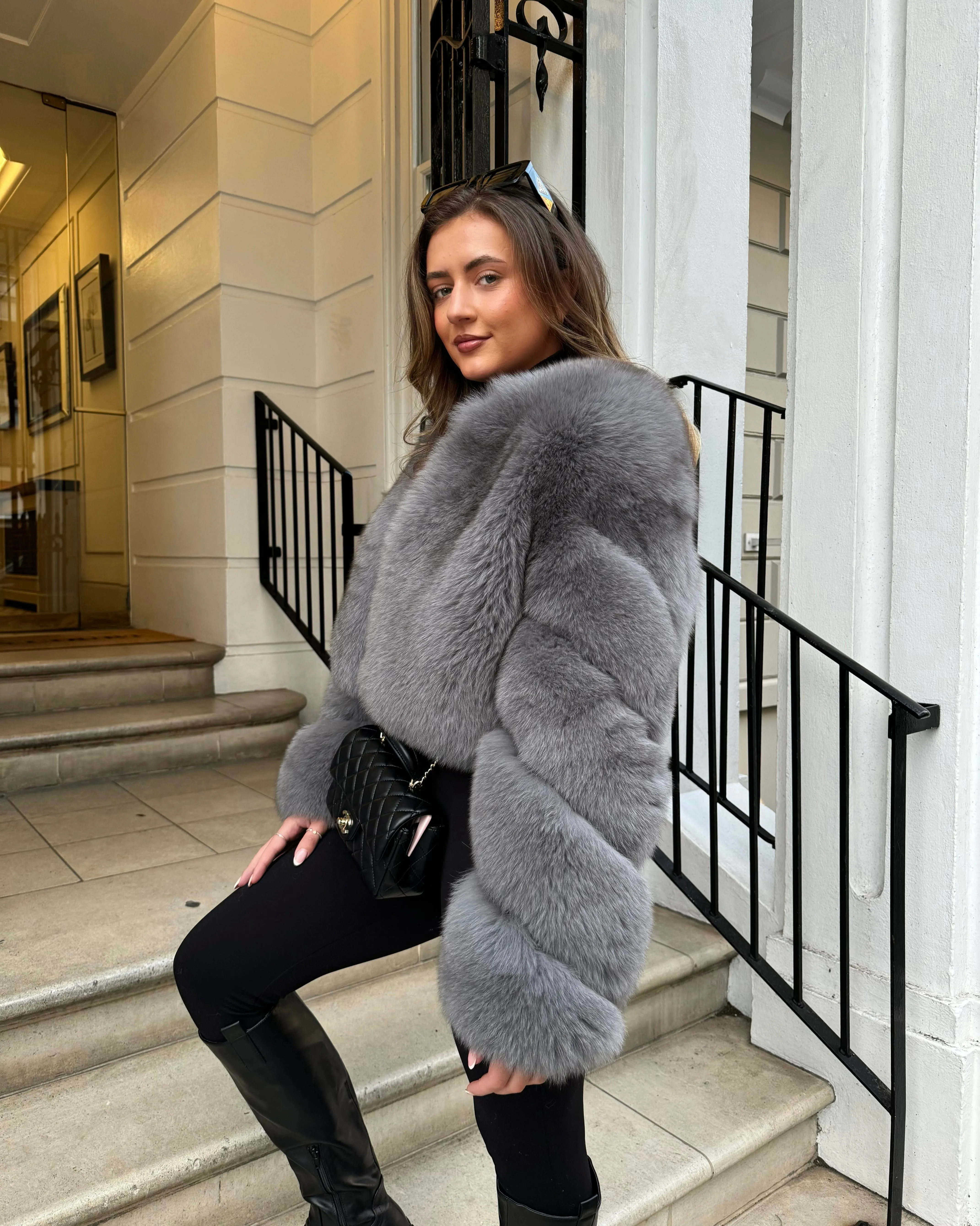 Sophia™ | Elegant Cross Sleeves Coat