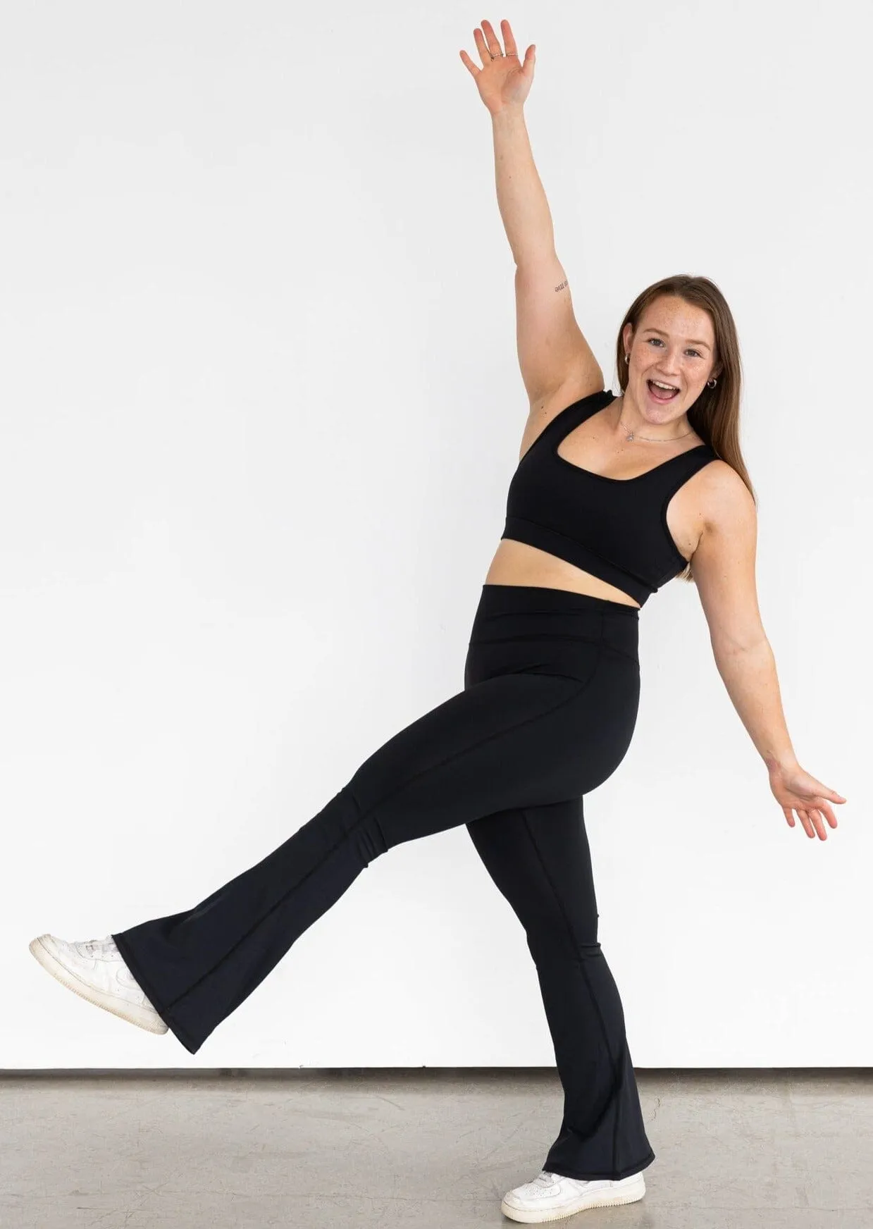 Stacy Flare Leggings Black