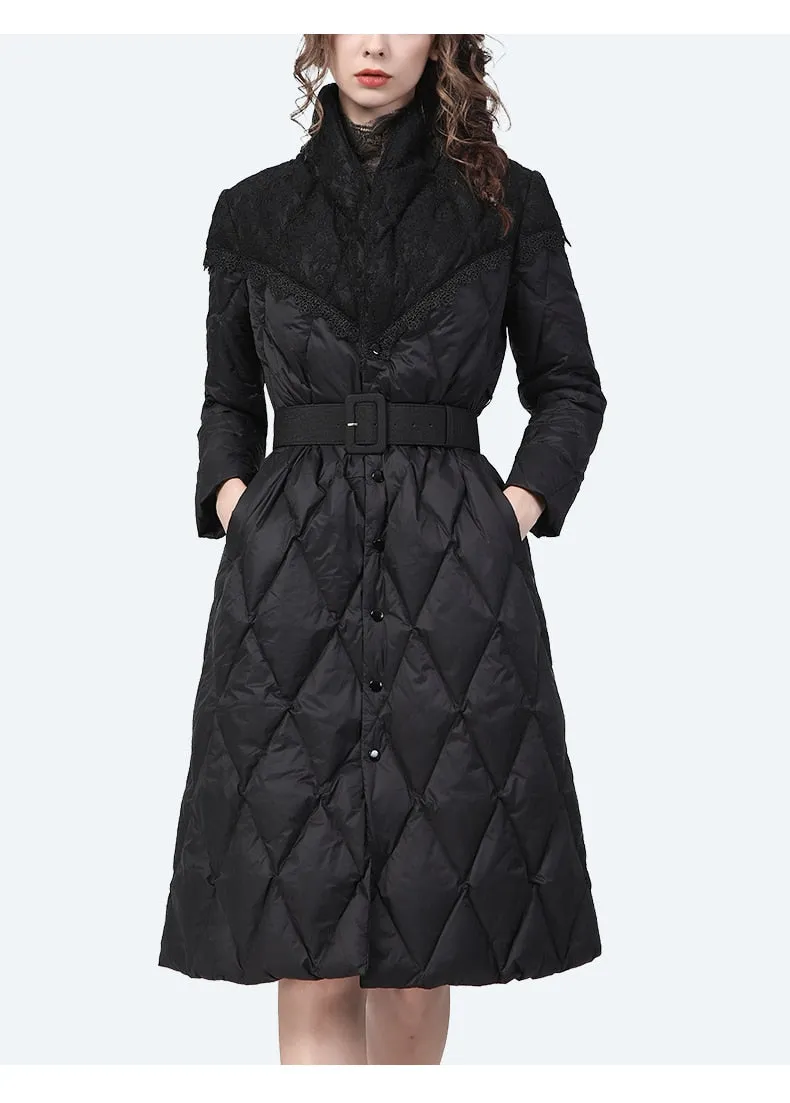 Stand Collar Fur Hooded Soft Long Winter Coats