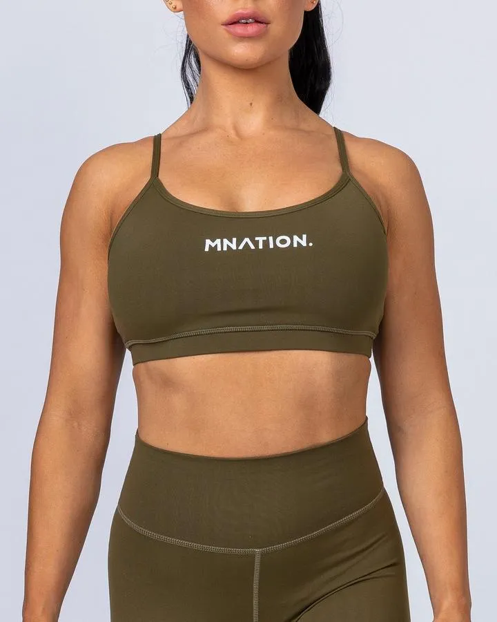 Summer Scoop Bra - Khaki