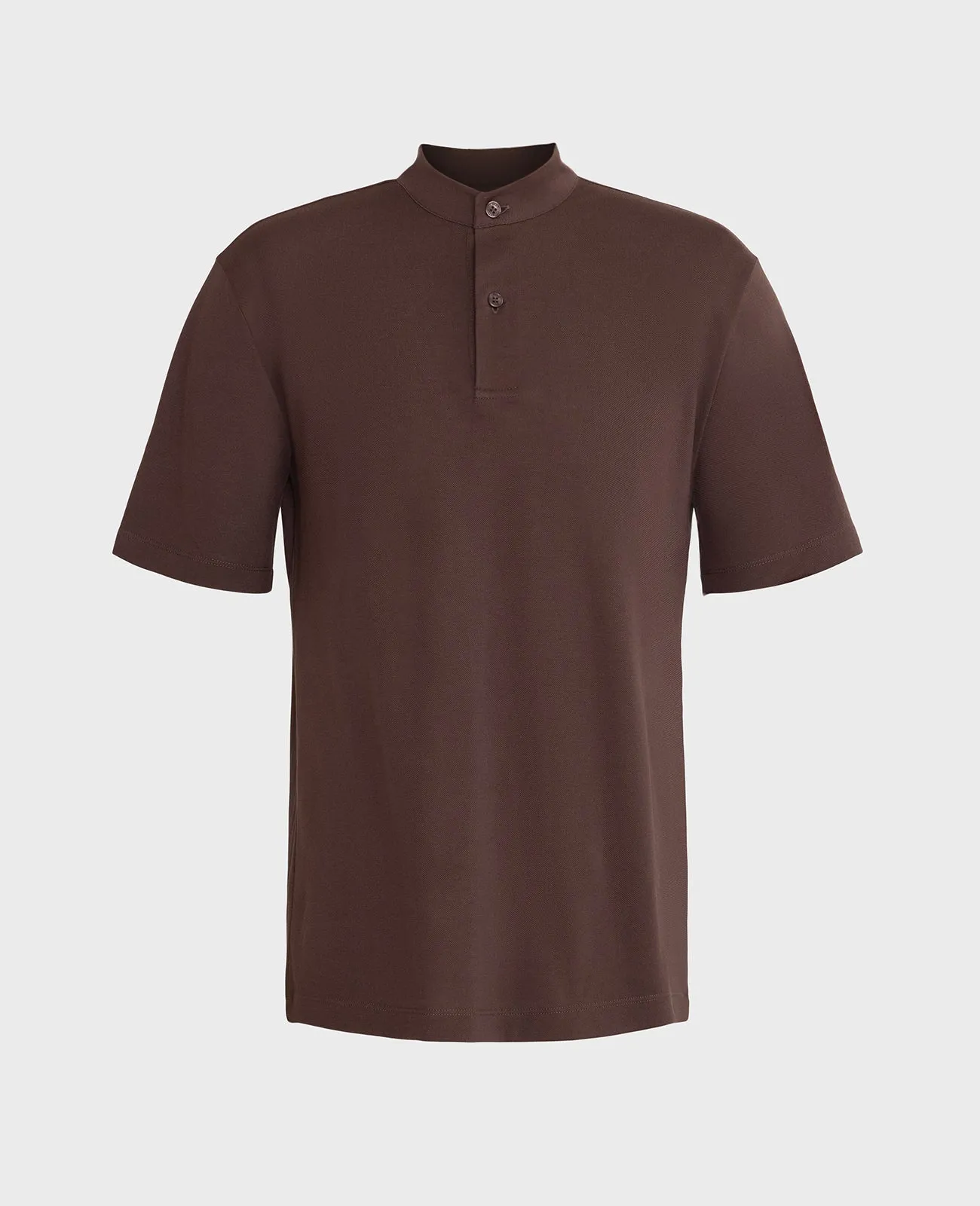 Supima Pique Band Collar Polo