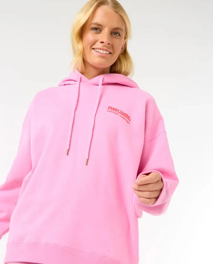 Surf Puff Heritage Hood - Pink