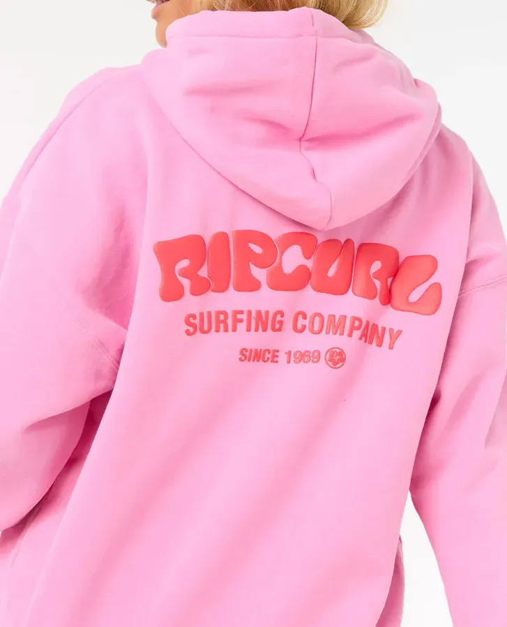 Surf Puff Heritage Hood - Pink