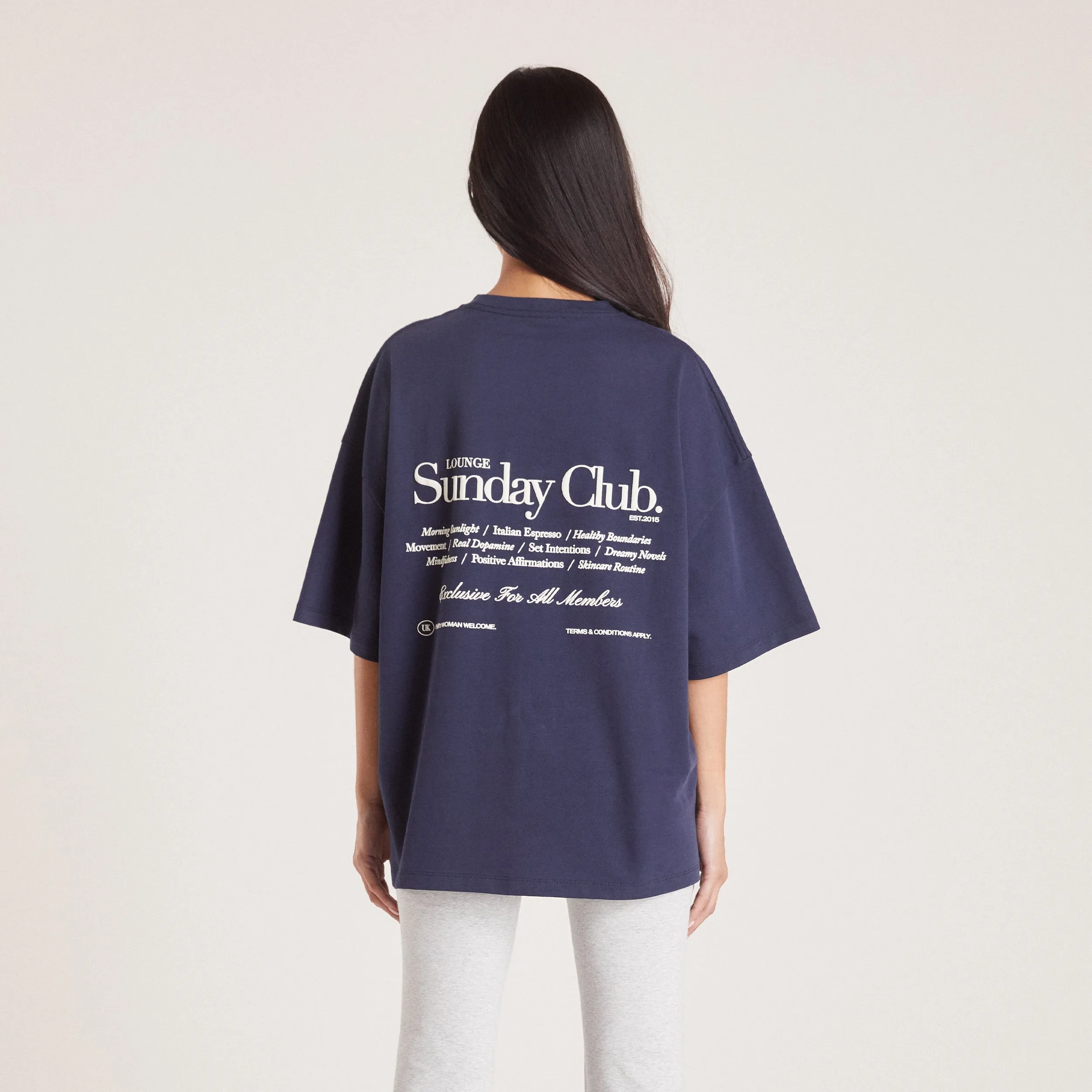 T-Shirt Boxy - Bleu Encre