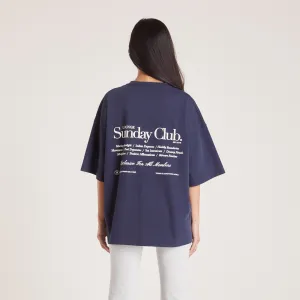 T-Shirt Boxy - Bleu Encre